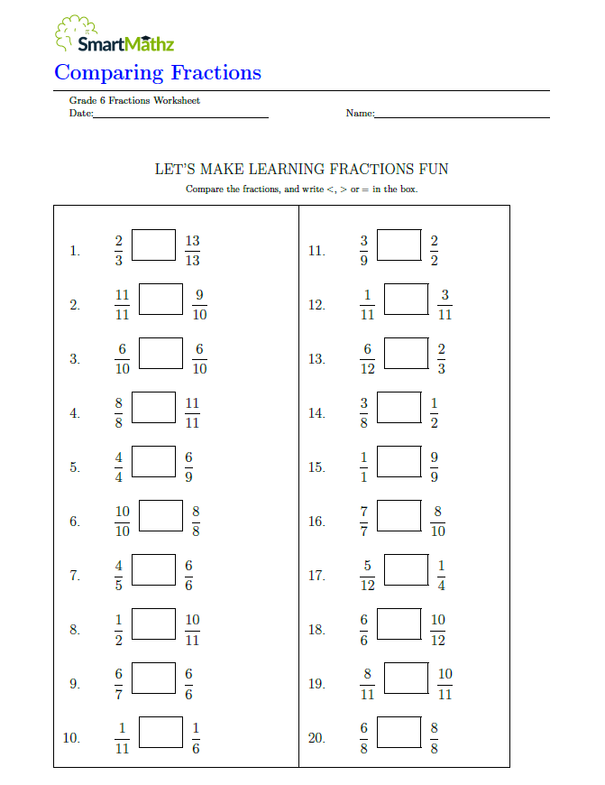Grade 6 Fractions Archives Smartmathz